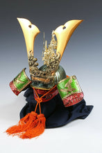 Nice Vintage Japanese Samurai Helmet -Dragon and Hawk Deco Kabuto with a mask-