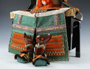 Japanese Beautiful Vintage Samurai Figure Doll -Early Showa Classical Style-