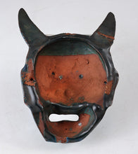 Authentic Old Vintage Japanese Glaze Pottery NOH MASK -Han-nya-