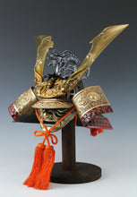 Massive Japanese Samurai Helmet -Great Dragon- with a mask Rare!!  源氏兜