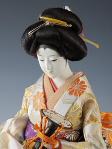 Japanese Beautiful Vintage Geisha Doll -Classic Sakurayama Style Product-