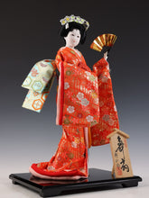 Beautiful Craft Maker Japanese Traditional Fan GEISHA Doll