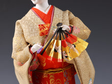 Vintage Classic Style Japanese Traditional Fan Geisha Doll -Oyama Doll- 舞扇