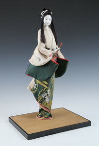 Japanese Old Vintage Geisha Doll -Classic Flute Style-