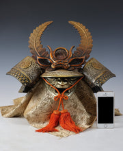 Old Vintage Japanese Samurai Helmet -TOKUGAWA IEYASU's Kabuto- with a Face Mask