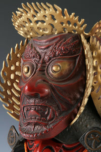 Extremely Rare Japanese Samurai Helmet -guardian deity of the three jewels-