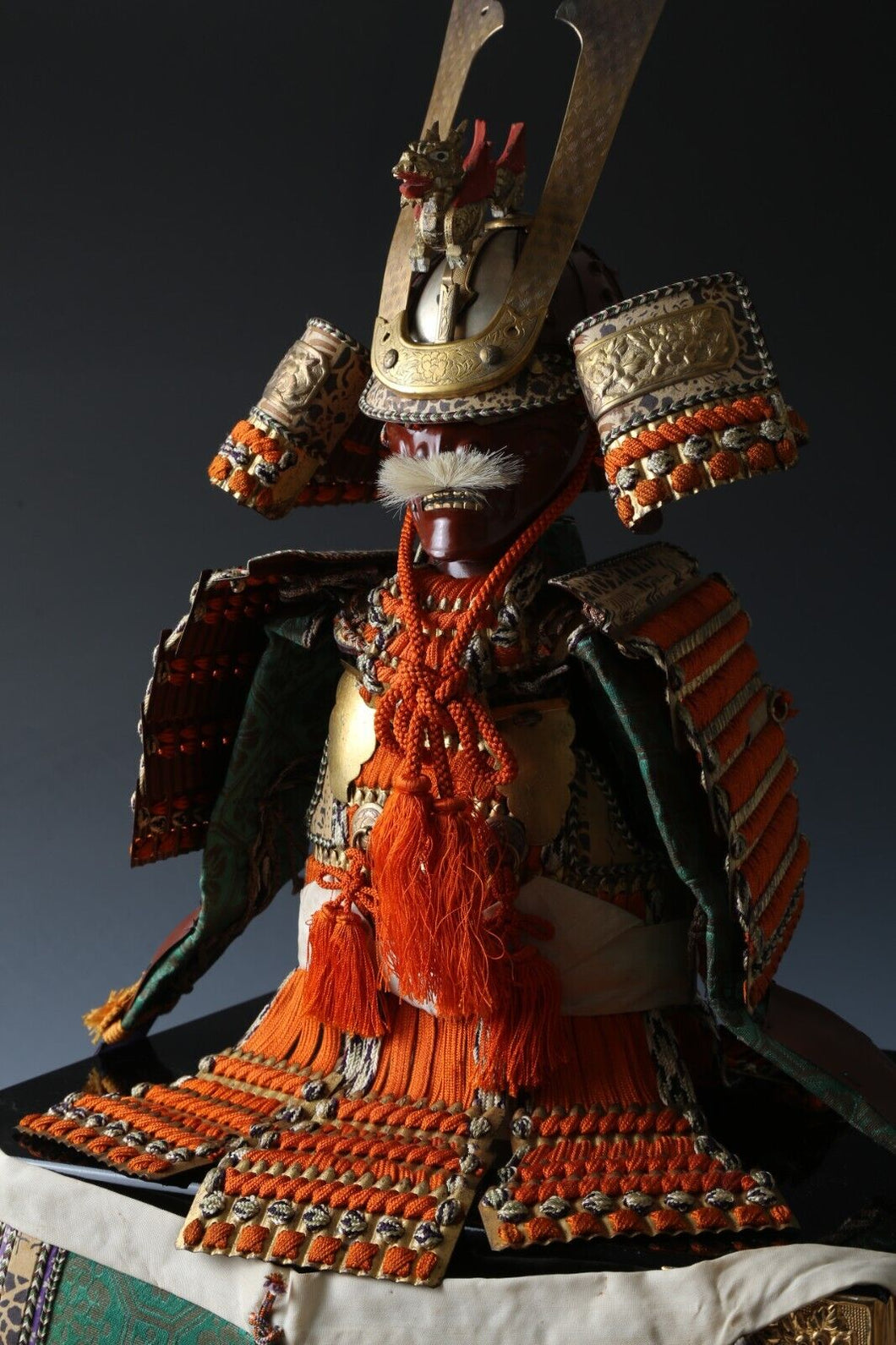 Japanese Beautiful Vintage Samurai Figure Doll -Early Showa Classical Style-