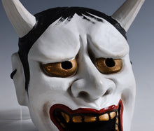 Japanese Beautiful Vintage Noh Mask -Hannya- Ceramic Tsushima