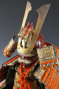 Japanese Beautiful Vintage Samurai Figure Doll -Early Showa Classical Style-