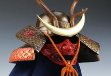 Old Vintage Samurai Helmet -Shikanosuke kabuto with a mask- Very Rare Tsushima