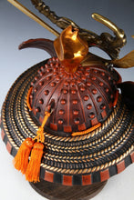 Japanese Samurai Kabuto Helmet -big dragon with a mask- Massive Red Tsushima