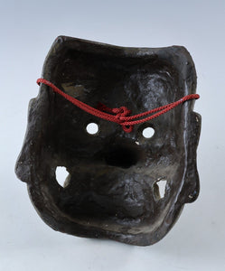 Old Vintage Japanese Paper Clay Noh Mask -Tengu- Braggart  Rare Product