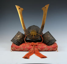 Massive Old Vintage Japanese Bronze Great Samurai Helmet -Yoshitsune Kabuto- 7K