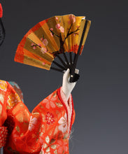 Beautiful Craft Maker Japanese Traditional Fan GEISHA Doll