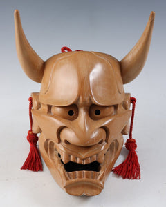 Japanese Vintage Wooden Noh Mask Hannya 般若 -Jealousy Woman-