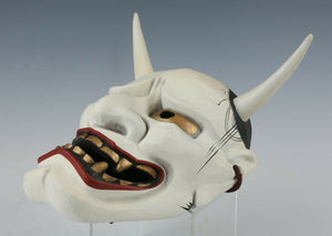 Made In Japan Beautiful Ceramic Old Vintage Noh Mask Hannya 般若 -Jealousy Woman-