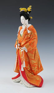 Japanese Vintage Beautiful Geisha Kimekomi Doll -The Traditional Wedding-