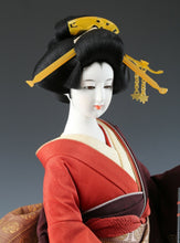 Beautiful Japanese Vintage Geisha Doll -The Happiness Flute- 55cm