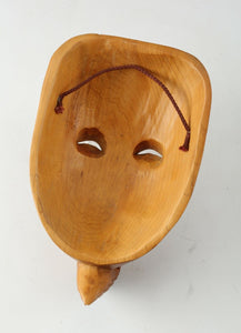 Beautiful Japanese Hinoki Wooden NOH MASK -Okina- 翁面