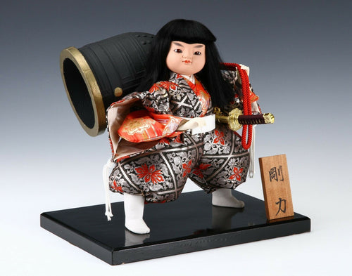 Beautiful Japanese Legendary Buddhism Soldier Samurai Doll -Benkei-