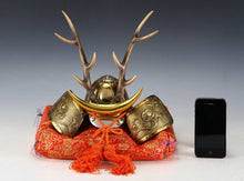 Vintage Japanese Small Tiny Samurai Helmet -Yamanaka Shikanosuke Kabuto-