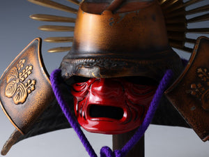 Japanese Vintage Samurai Helmet -Hideyoshi Kabuto with a mask-  Age of Samurai