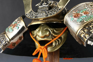 Samurai Helmet -colored Kusunoki Masashige Helmet- with a Mask