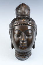 Old Vintage Beautiful Japanese Buddhism Bronze Mask -Kannon- 観音