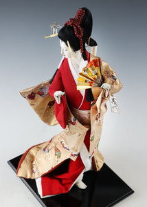 Beautiful Japanese Rare Heian Scroll Kimono GEISHA Doll -Traditional Kimono-