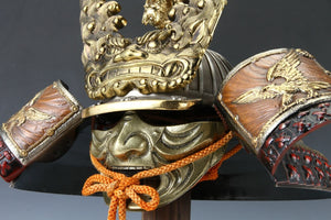 Japanese Fabulous Samurai Helmet -Dragon with a mask- Tsushima