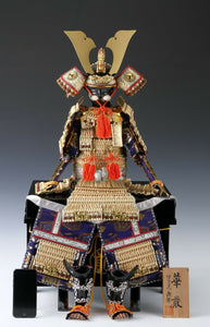 Japanese Beautiful Vintage Samurai Figure Doll -Yoshitoku Product- 華厳