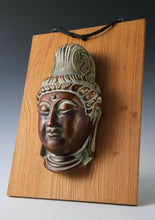 Old Vintage Beautiful Paper Clay Buddhism Mask -Holy Kannon- Early Showa Period