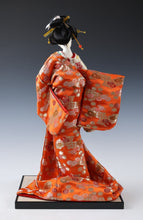 Japanese Vintage Geisha Doll -Traditional Fan- Oyama Doll 扇