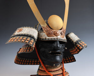 Japanese Samurai Wearable Kabuto Helmet with a Mask -Marutake Kohnin Product-