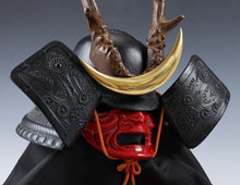 Black Power Japanese Samurai Helmet Middle Size -Shikanosuke Kabuto with a Mask-
