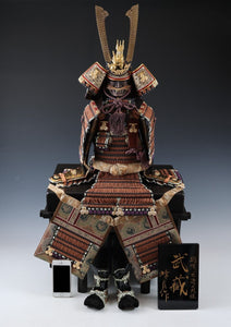 Japanese Beautiful Samurai Nice Vintage Figure Doll -Title of Musashi- Classic