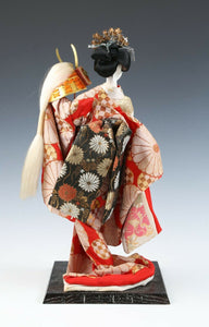 Old Vintage Japanese Beautiful Geisha Doll -Yaegaki Princess- 諏訪法性兜