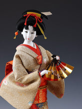 Vintage Classic Style Japanese Traditional Fan Geisha Doll -Oyama Doll- 舞扇