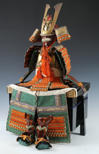 Japanese Beautiful Vintage Samurai Figure Doll -Early Showa Classical Style-