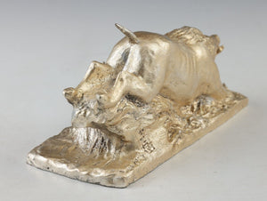 The Running Boar White Bronze -Kitamura Seibo Product- Great!