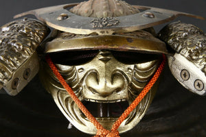 Samurai Helmet -Minamoto Zuisho Kabuto with a Mask-