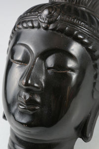 Old Vintage Japanese Buddhism Bronze Mask -Kannon- 観