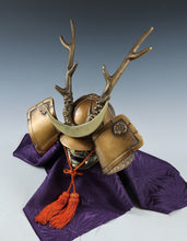 Japanese Samurai Helmet Middle Size -Shikanosuke Kabuto with a Mask- Tsushima