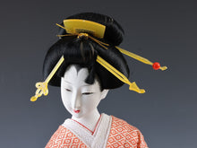 Beautiful Japanese GEISHA Doll -Traditional Fan- Kikusui Doll Product 菊水