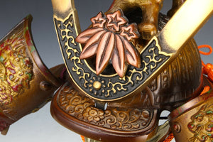 Japanese Vintage Helmet Samurai Kabuto -Yoshitsune's helmet- with a mask