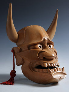 Japanese Vintage Wooden Noh Mask Hannya 般若 -Jealousy Woman-