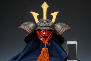 Japanese Samurai Helmet -Kusunoki Masashige Kabuto- middle size Tsuhima