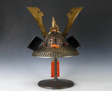 Massive Japanese Samurai Helmet -Great Dragon- with a mask Rare!!  源氏兜