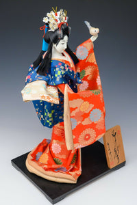 Japanese Vintage Beautiful Geisha Doll  -Classic Style-