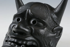 Vintage Iron Noh Mask Hannya 般若 -Jealousy Woman- Tsushima